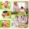 28PCS Toddler Knife Set - Kids Knifes for Real Cooking, Wooden Kids Kitchen Knife Set with Gloves Cutting Board Crinkle Cutters Kid Safe Knives, Toddlers Kitchen Tools